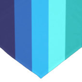 Icy Blue Aquamarin Stripes Small Table Runner Kurzer Tischläufer (Ecke)