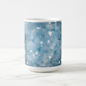 Icy Blue Celestite Crystal Geode Printed Gemstone Kaffeetasse (Mittel)