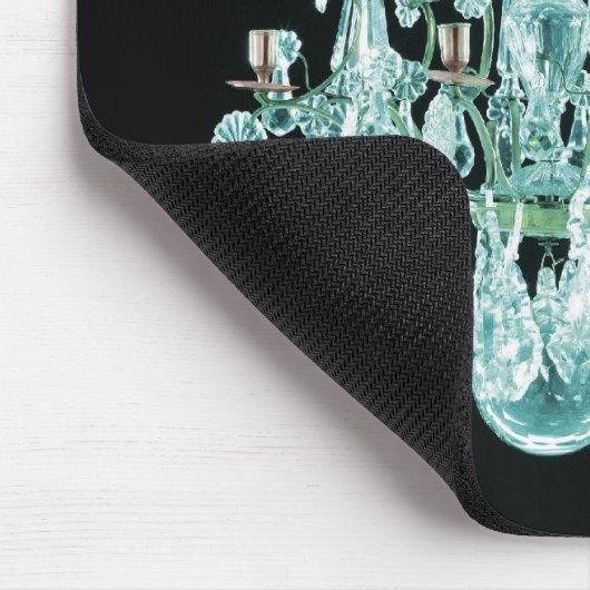 Icy Blue Chandelier Mousepad (Ecke)