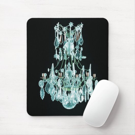 Icy Blue Chandelier Mousepad (Mit Mouse)