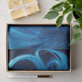 Icy Blue Elegance Schnitt Paper v1 Seidenpapier (Geschenk)