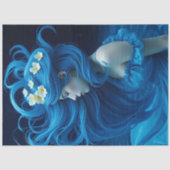 Icy Blue Elegance Schnitt Paper v1 Seidenpapier (Vorderseite)