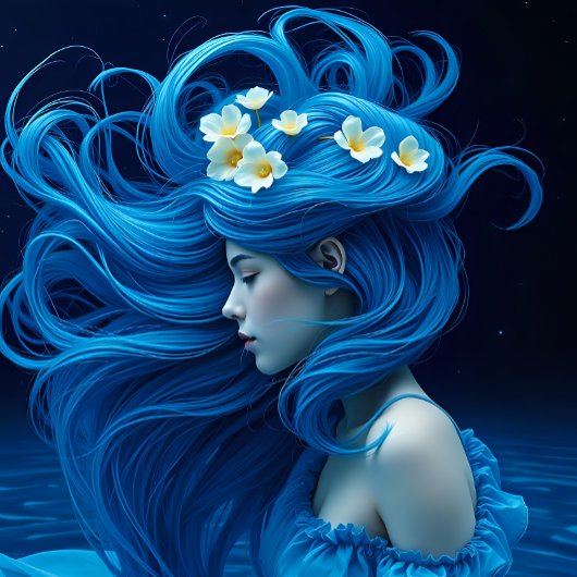 Icy Blue Elegance Schnitt Paper v1 Seidenpapier