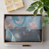 Icy Blue Elegant Mermaid Schnitt Paper Seidenpapier (Geschenk)