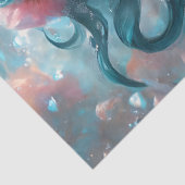 Icy Blue Elegant Mermaid Schnitt Paper v5 Seidenpapier (Ausschnitt)