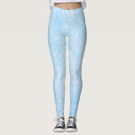 Icy Blue Frost Texture Pattern Leggings<br><div class="desc">A soft icy blue texture with a frosted,  wintery look for a clean and modern style. Subtle,  flattering,  and easy to pair with neutrals for an effortless cool toned outfit - great for activewear and yoga looks when you want something sleek and understated.</div>
