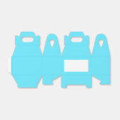 Icy Blue Gable Favor Box Geschenkschachtel (Ungefaltet)