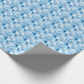 Icy Blue Gemstones Geschenkpapier (Ecke)