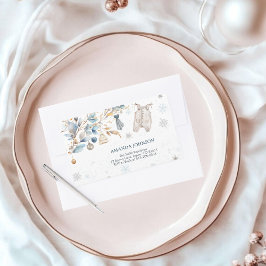 icy blue Little Snowflake Clothesline Envelope Rechteckiger Aufkleber