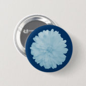 Icy Blue Marigold Button (Vorne & Hinten)