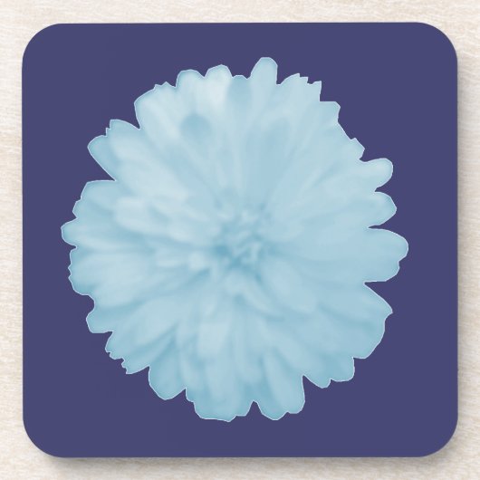 Icy Blue Marigold Cork Untersetzer (Vorderseite)