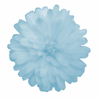 Icy Blue Marigold Foto-Skulptur Freistehende Fotoskulptur