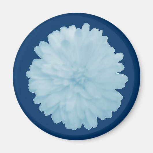 Icy Blue Marigold Magnet (Vorne)