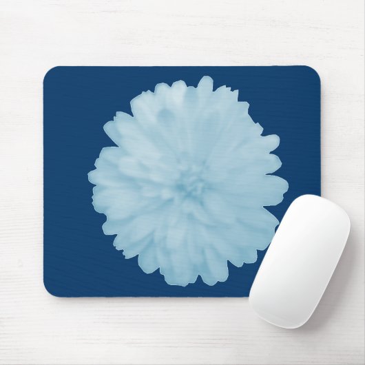 Icy Blue Marigold Mousepad (Mit Mouse)