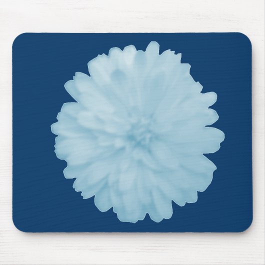 Icy Blue Marigold Mousepad (Vorne)
