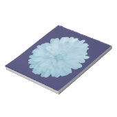 Icy Blue Marigold Notepad Notizblock (Rotiert)