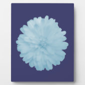 Icy Blue Marigold Plaque Fotoplatte (Vorderseite)