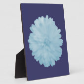 Icy Blue Marigold Plaque Fotoplatte (Seite)