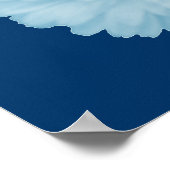 Icy Blue Marigold Poster (Ecke)