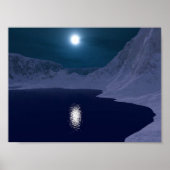 Icy Blue Moonlight Poster (Vorne)