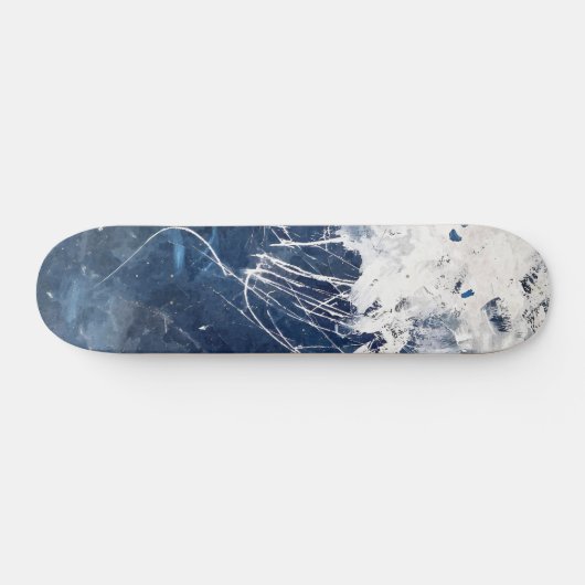 Icy Blue Mountain Summit Skateboard (Horizontal)