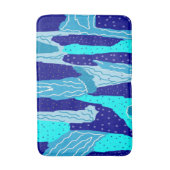 Icy Blue Ocean Badematte (Vorderseite Vertikal)