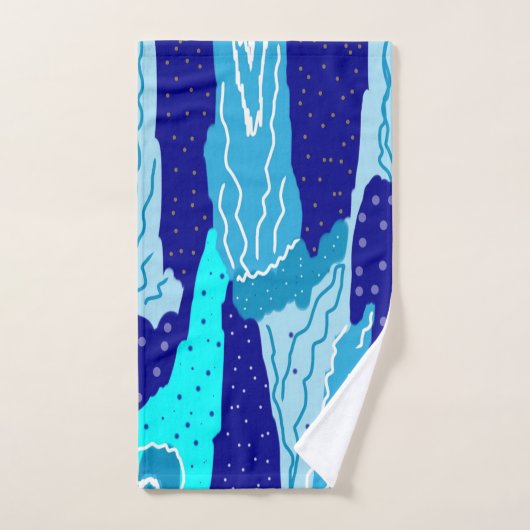 Icy Blue Ocean Badhandtuch Set (Handtuch)