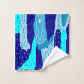 Icy Blue Ocean Badhandtuch Set (Waschlappen)