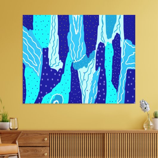 Icy Blue Ocean Leinwanddruck (Insitu (Wohnzimmer))