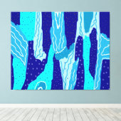 Icy Blue Ocean Leinwanddruck (Insitu (Holzboden))