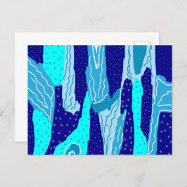 Icy Blue Ocean Postkarte