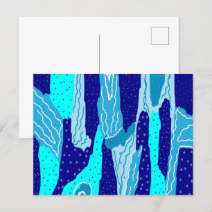 Icy Blue Ocean Postkarte