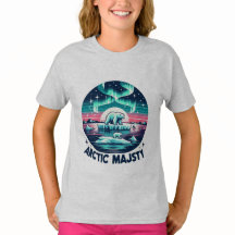 Icy Blue Retro Polar Bear Arctic Majestät