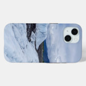 Icy Blue Rugged Glacier iPhone Case Design (Rückseite (Horizontal))