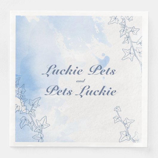 Icy Blue Schneeflocke Hochzeit Serviette (Vorderseite)