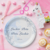 Icy Blue Schneeflocken Teller (Party)