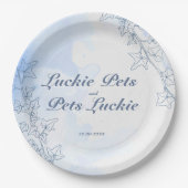 Icy Blue Schneeflocken Teller (Vorderseite)