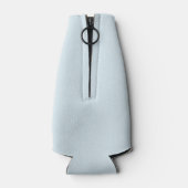 Icy Blue Simple Wedding Bottle Cooler Flaschenkühler (Rückseite)
