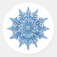 Icy Blue Snowflake