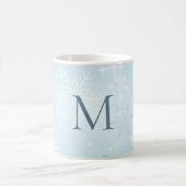 Icy Blue Snowflake Signature Kaffeetasse (Mittel)
