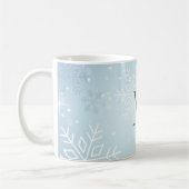 Icy Blue Snowflake Signature Kaffeetasse (Links)