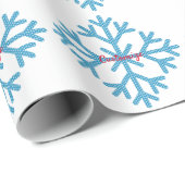 Icy Blue Snowflake Thunder_Cove Geschenkpapier (Rolleneckpunkt)