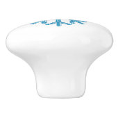 Icy Blue Snowflake Thunder_Cove Keramikknauf (Seitenansicht)