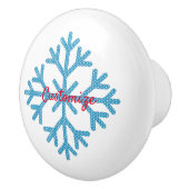 Icy Blue Snowflake Thunder_Cove Keramikknauf (Rechts)