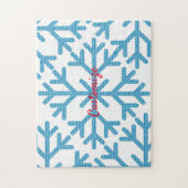 Icy Blue Snowflake Thunder_Cove Puzzle (Vertikal)