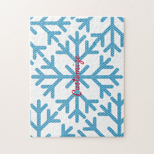 Icy Blue Snowflake Thunder_Cove Puzzle (Vertikal)