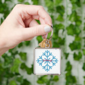 Icy Blue Snowflake Thunder_Cove Schlüsselanhänger (Hand)