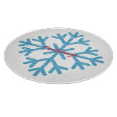 Icy Blue Snowflake Thunder_Cove    Schneidebrett (Ecke)