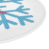 Icy Blue Snowflake Thunder_Cove    Schneidebrett (Ecke)