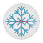 Icy Blue Snowflake Thunder_Cove    Schneidebrett (Vorderseite)